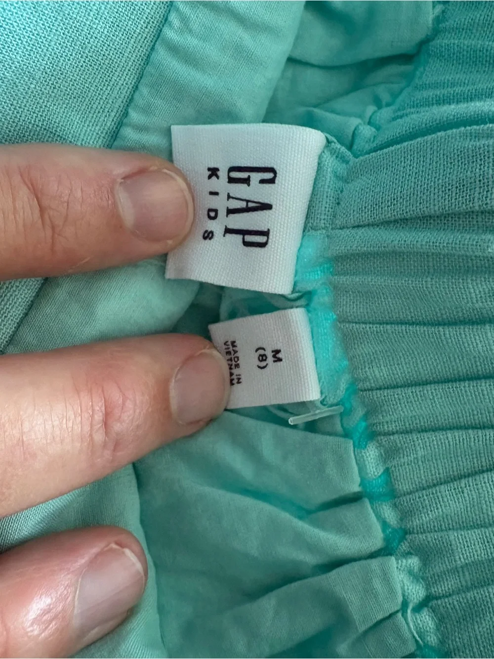 GAP Kids Aqua Blue Skort with Scalloped Hem sz8 NWOT